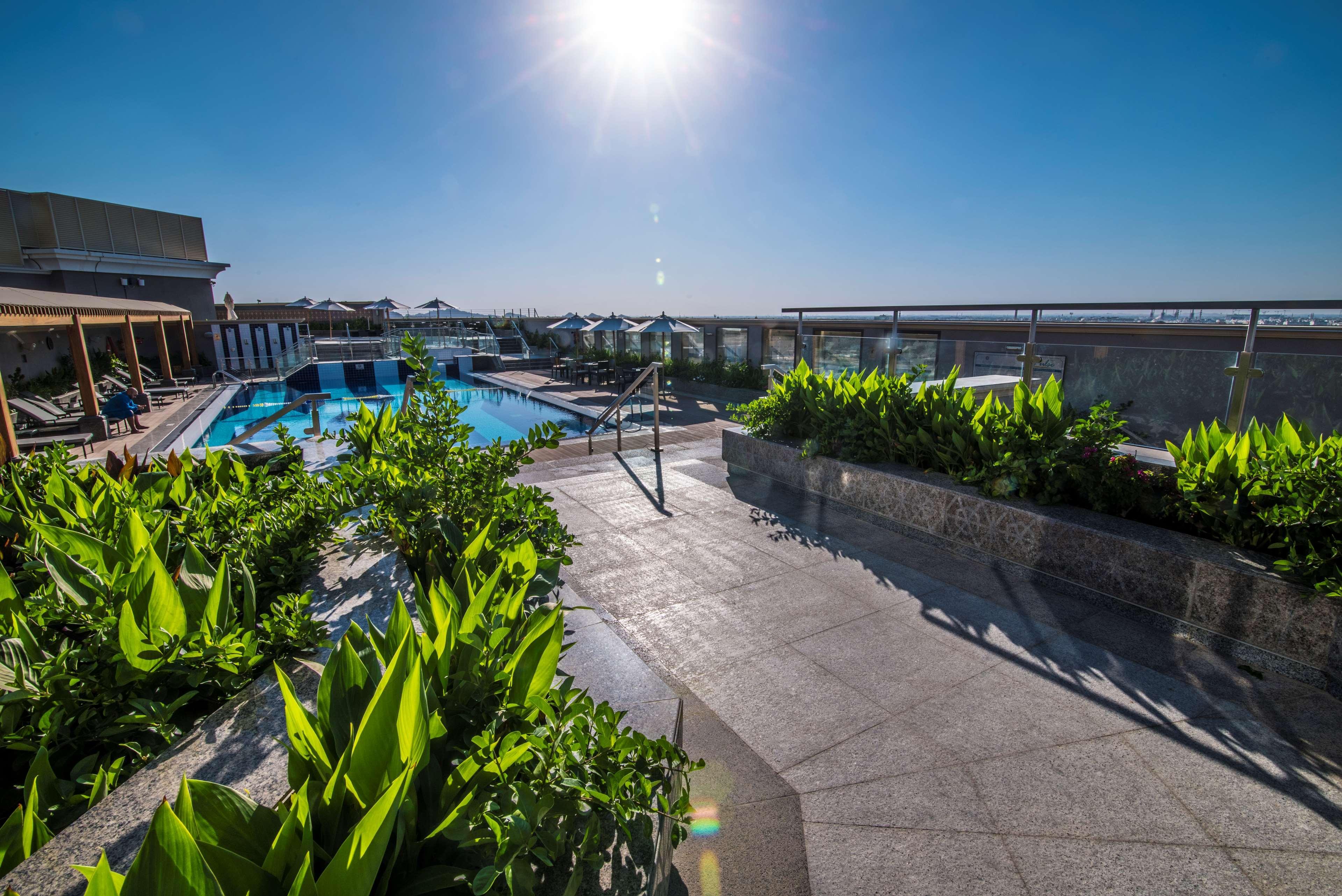 Ayla Grand Hotel Al-Ajn Zewnętrze zdjęcie Rooftop pool at the hotel